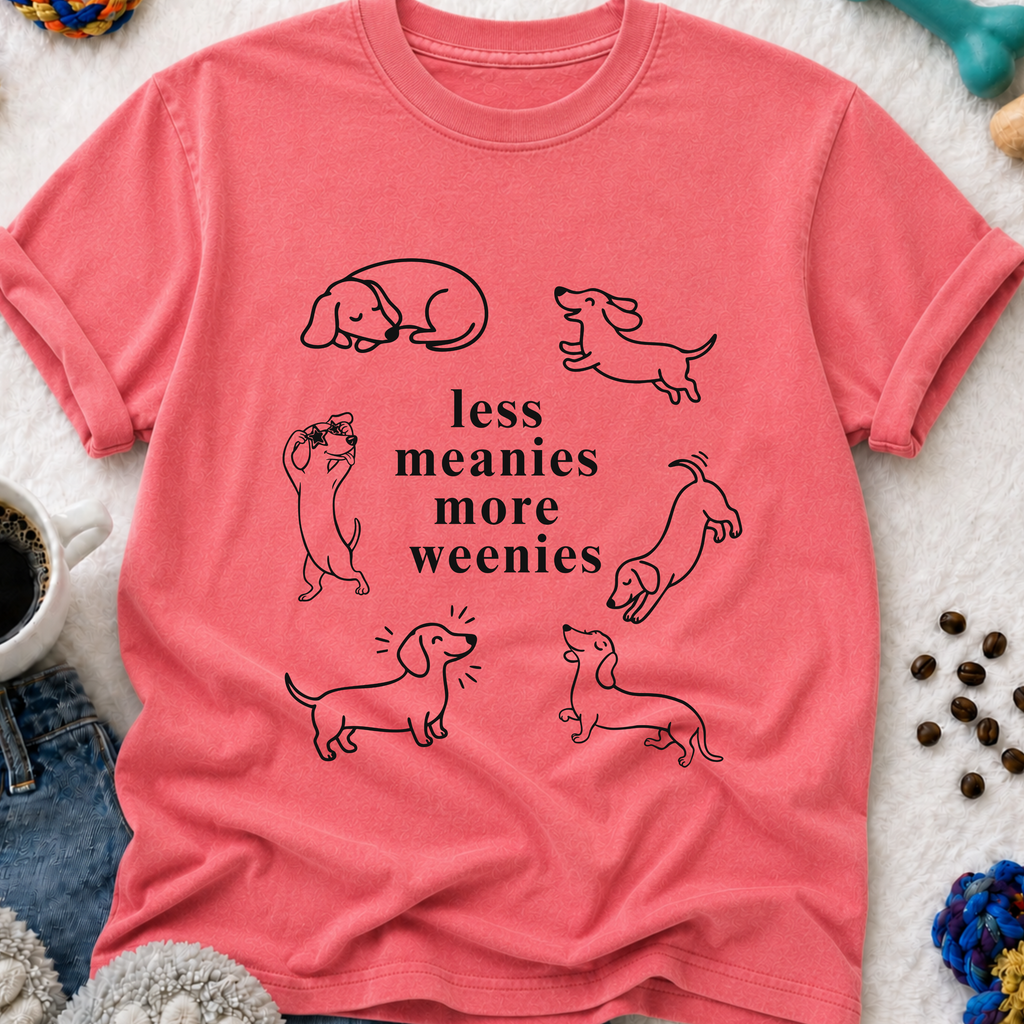 Less Meanies More Weenies T‑Shirt