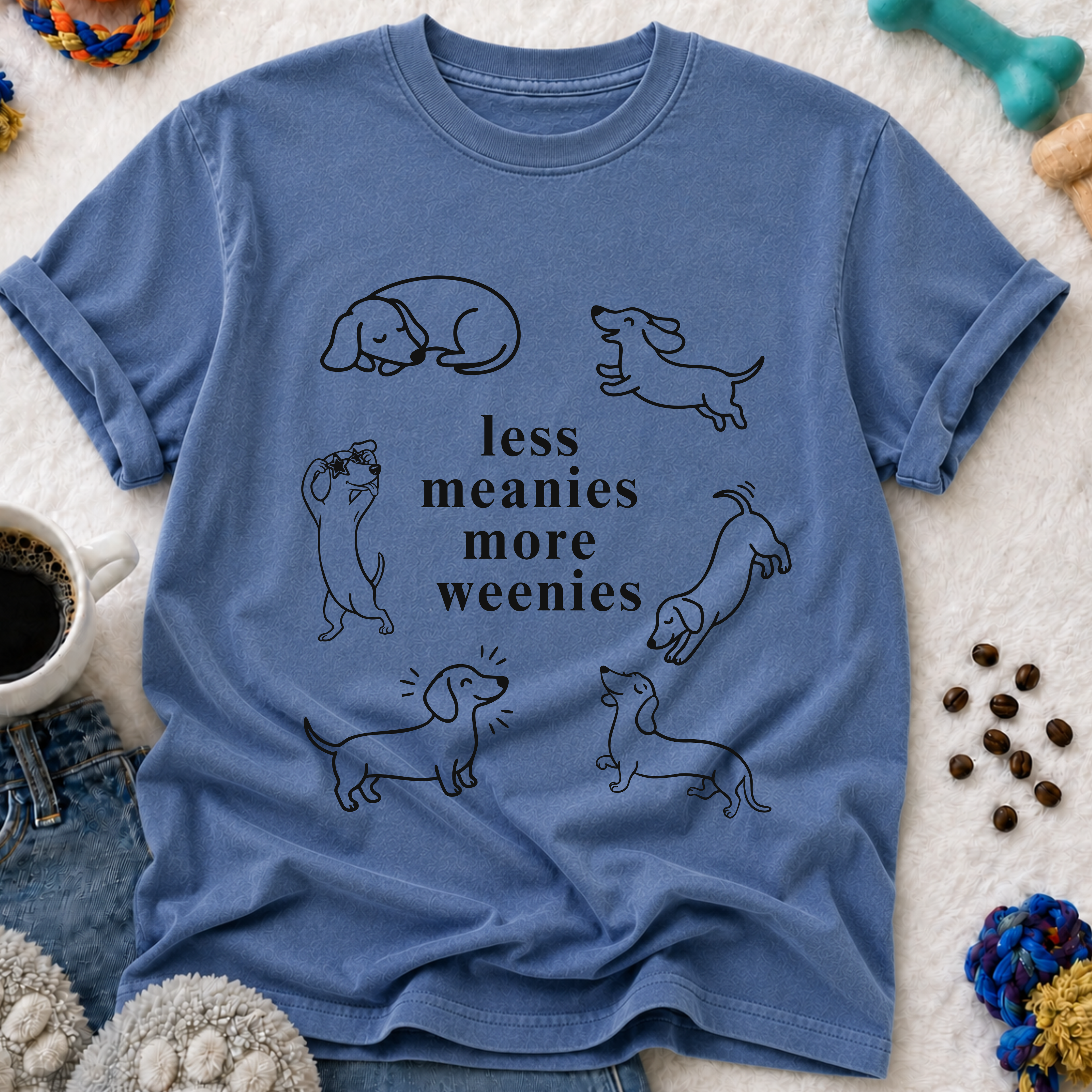 Less Meanies More Weenies T‑Shirt