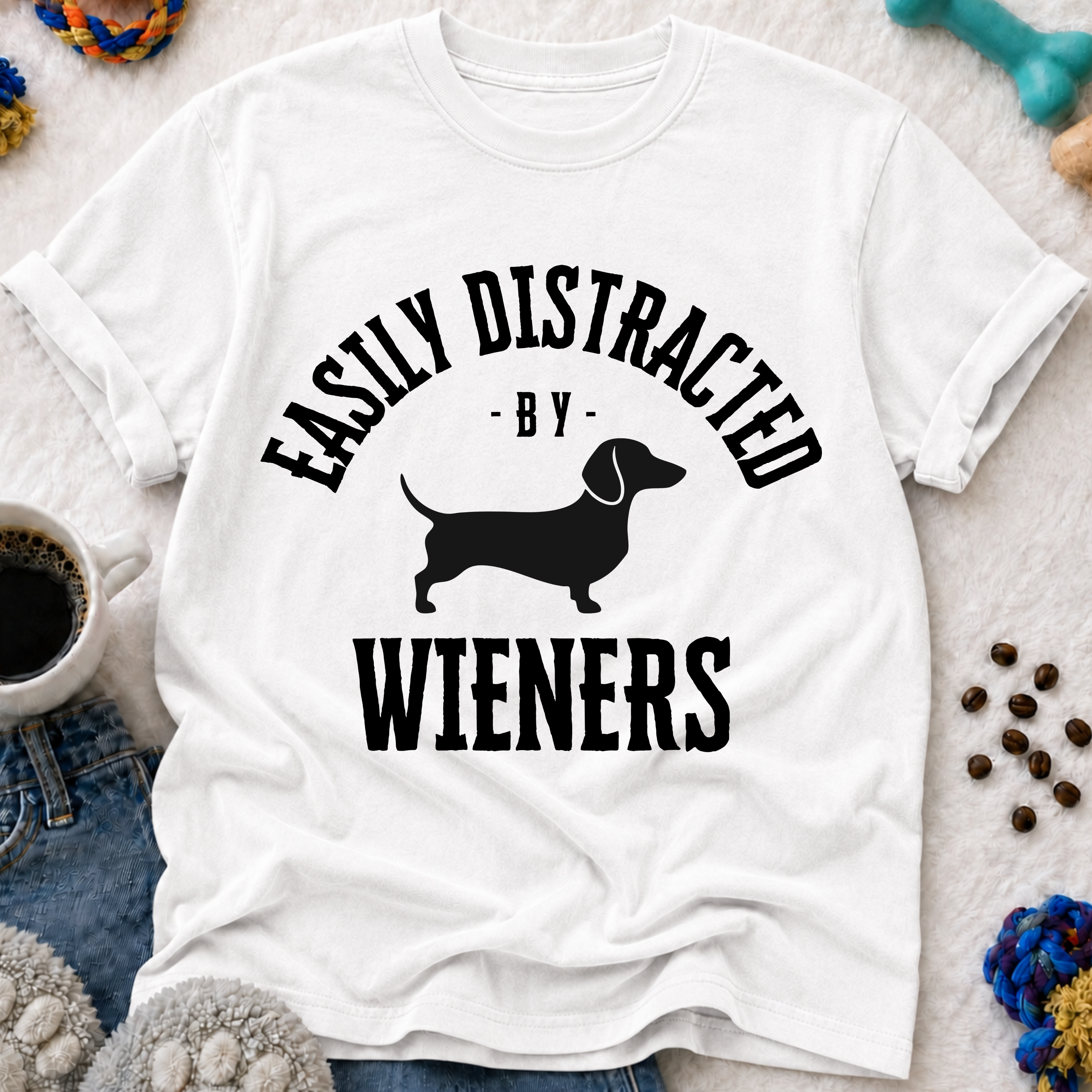 Easily Distracted by Wieners T-Shirt