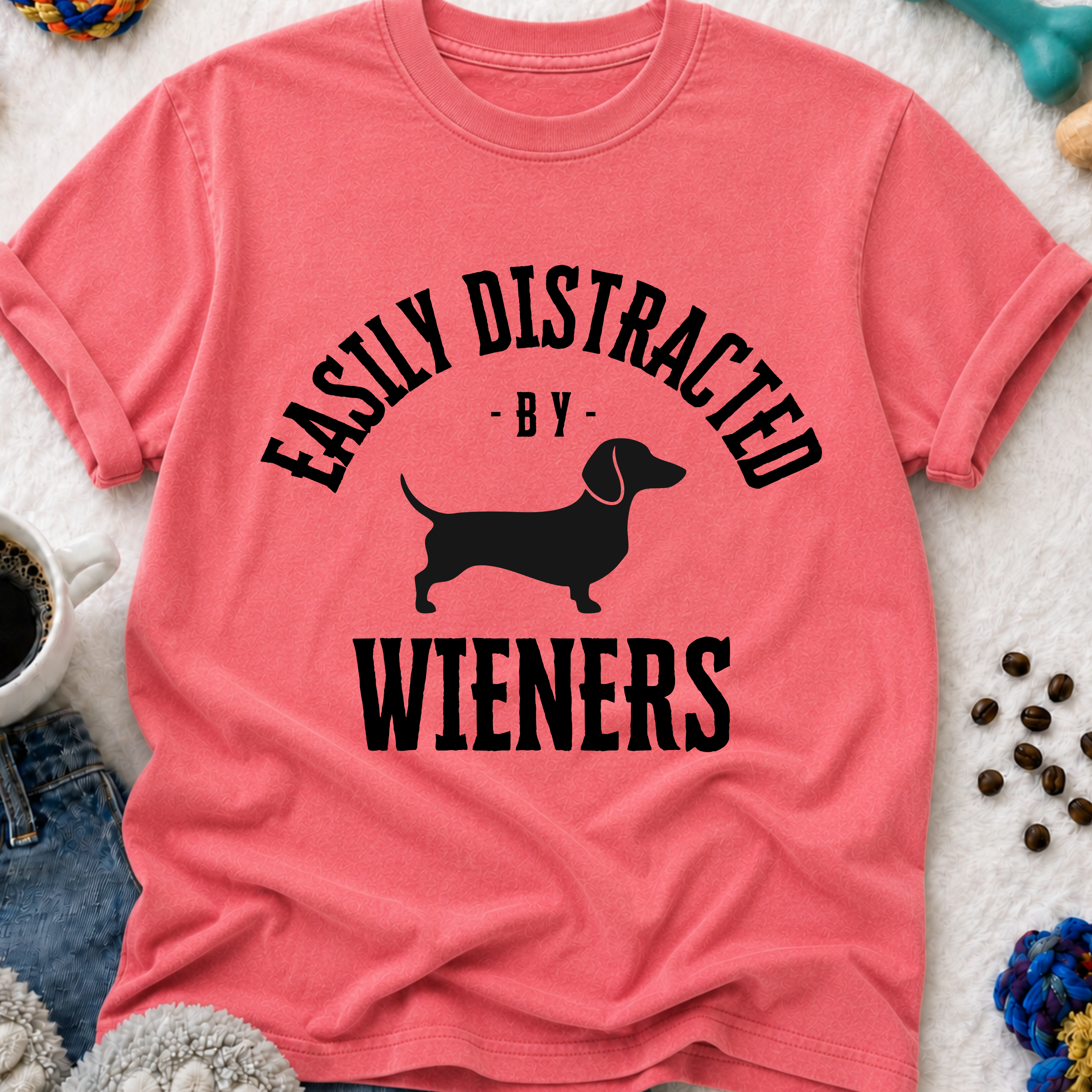 Easily Distracted by Wieners T-Shirt