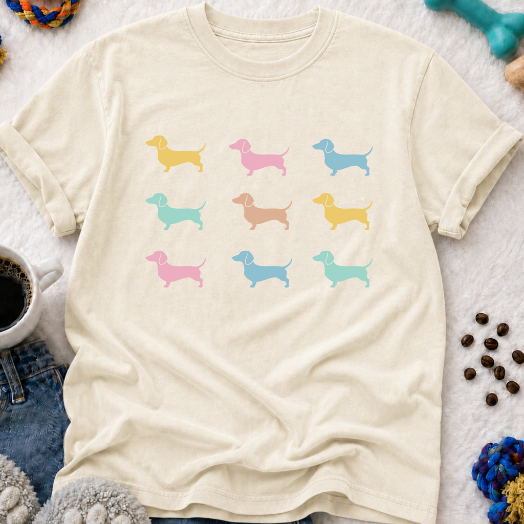 Dachshund Pattern T-Shirt