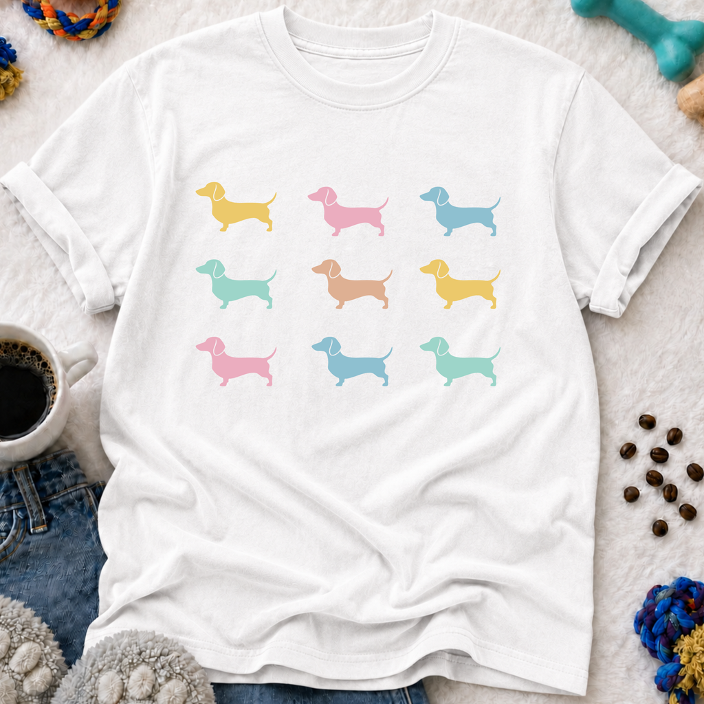 Dachshund Pattern T-Shirt