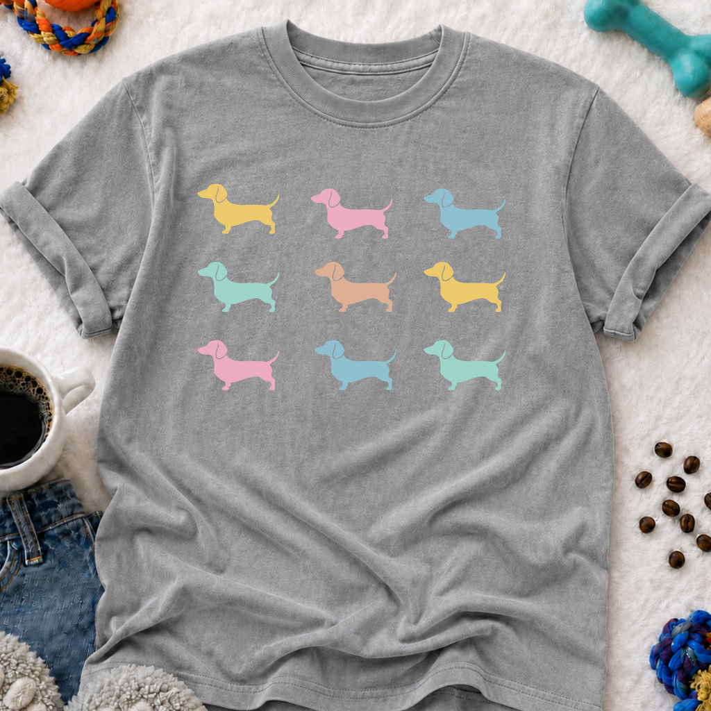 Dachshund Pattern T-Shirt