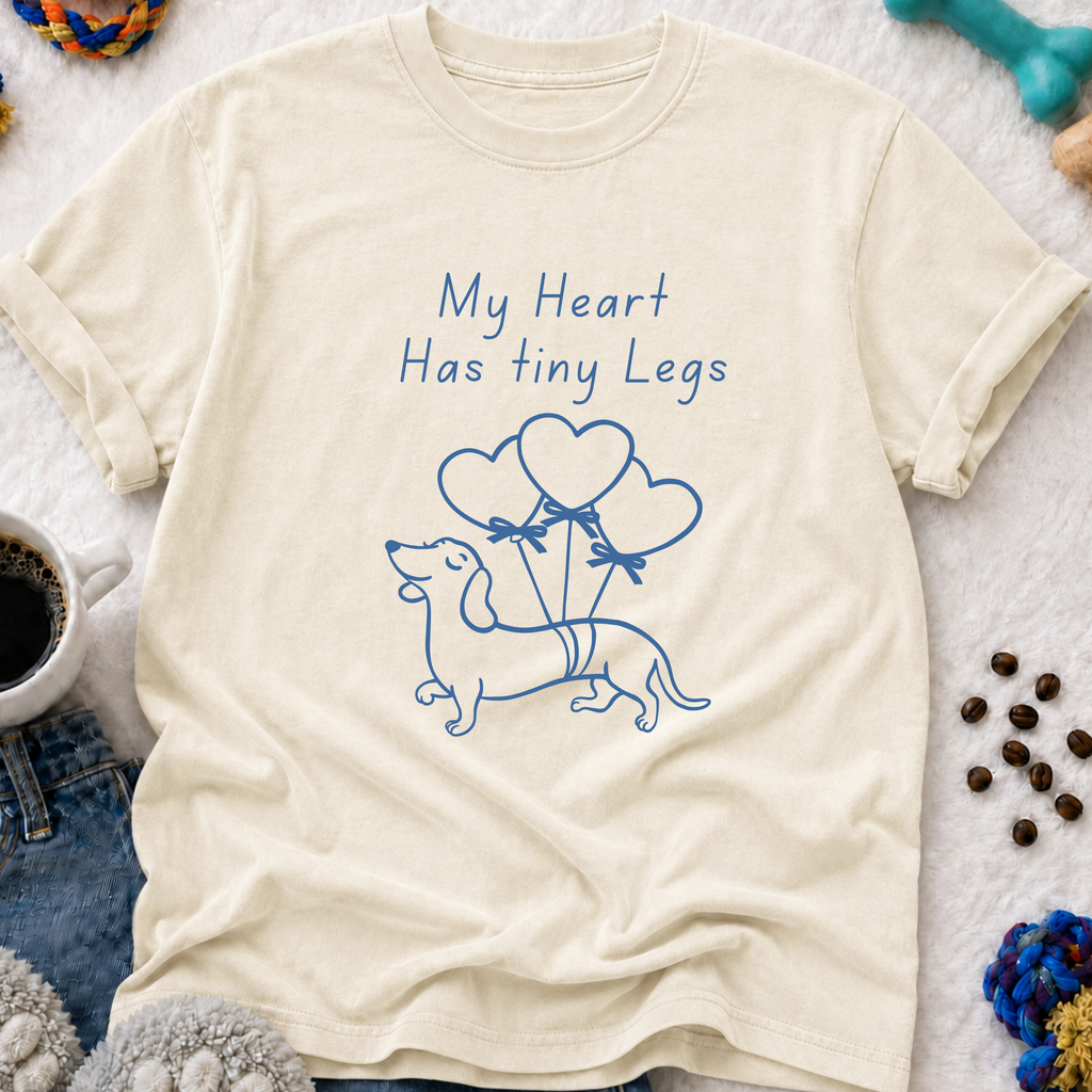 My Heart Has Tiny Legs Dachshund T-Shirt