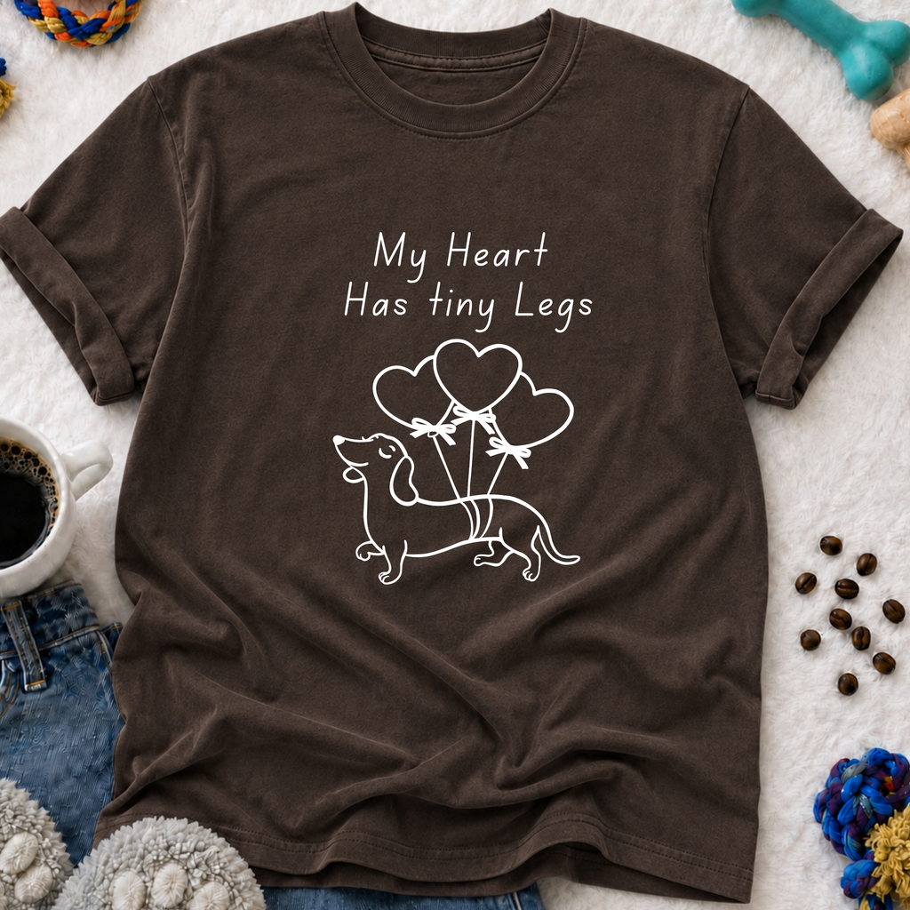 My Heart Has Tiny Legs Dachshund T-Shirt