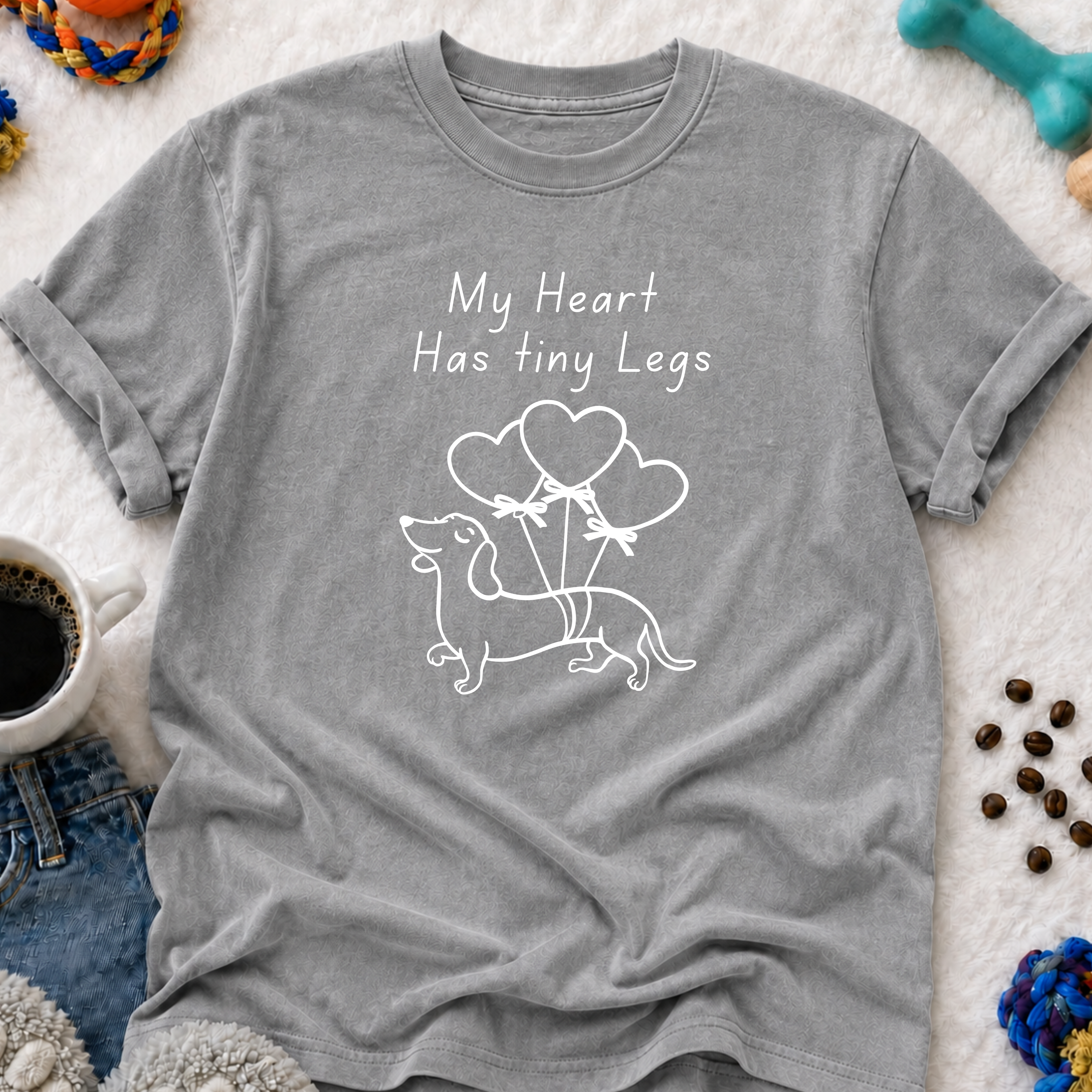 My Heart Has Tiny Legs Dachshund T-Shirt